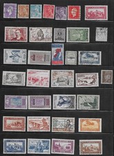 34 estampillas de Francia y colonias de álbum antiguo de calidad segunda mano  Embacar hacia Mexico