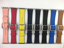 Original Genuíno Apple Watch Prata Clássica Fivela Pulseira de Couro 40mm 38MM 41MM comprar usado  Enviando para Brazil