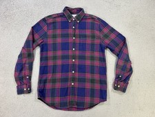 Camisa masculina flanela portuguesa xadrez média botão para baixo casual comprar usado  Enviando para Brazil