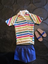 Boneca Barbie Allan #1000 Mattel vintage dos anos 1960 original roupa camisa SS com sandálias!, usado comprar usado  Enviando para Brazil