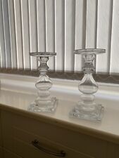 Pair glass candle for sale  LEEDS