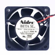Ventilador de refrigeração ultra silencioso Nidec D06A-24TS8 24V 0.15A 6025 6cm 2 pinos, usado comprar usado  Enviando para Brazil