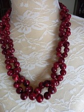 Red twisted bead for sale  LOWESTOFT