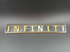 Usado, Placa de identificação emblema metal latão vintage Infiniti fabricante de equipamento original raro JDM carro clássico tri comprar usado  Enviando para Brazil
