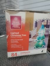 Árbol de Navidad inflable soplado por aire LED de 84 pulgadas de alto, usado segunda mano  Embacar hacia Argentina