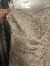 Wedding dress silver for sale  CONSETT