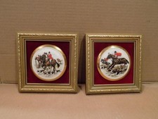 pair framed hunt scenes for sale  Torrington