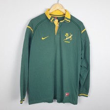 Camisa de Rugby Masculina África do Sul Extra Grande Extra Grande Verde Nike Vintage Manga Longa Top comprar usado Camisa de Rugby Masculina África do Sul Extra Grande Extra Grande Verde Nike Vintage Manga Longa Top comprar usado  Enviando para Brazil