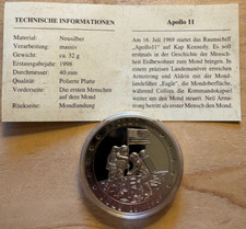 Gedenkmedaillen apollo mondlan gebraucht kaufen  Norderstedt