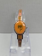 Avon Floral Esmalte Pulseira Relógio Rosto Oculto Japão Quartzo Nova Bateria Vintage comprar usado  Enviando para Brazil