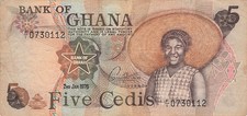 Ghana 5 Cedis 1976 segunda mano  Embacar hacia Mexico