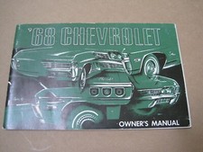 Chevrolet 1968 manual de operación y mantenimiento del propietario de auto tercera edición mayo OEM segunda mano  Embacar hacia Mexico