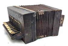 Antique wooden accordion for sale  KINGSBRIDGE