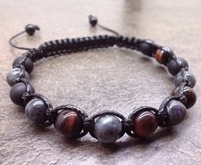 Mens Braided Rope Bead Bracelet Wristband Biker Surfer Boho Chakra Adjustable comprar usado Mens Braided Rope Bead Bracelet Wristband Biker Surfer Boho Chakra Adjustable comprar usado  Enviando para Brazil