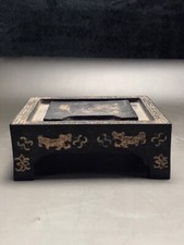 Tinta de porcelana 15 cm ferramentas de caligrafia escultura à mão mesa de tinta preta comprar usado  Enviando para Brazil