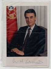 FOTO AUTOGRAFADA PORTUGUESA DE PORTUGAL CAVACO SILVA ASSINADA comprar usado  Enviando para Brazil