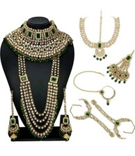 Green indian bollywood for sale  LEICESTER
