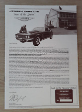 Jensen parts catalogue for sale  BOURNE