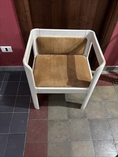 Poltrona de madeira lacada branca, design italiano dos anos 70 comprar usado  Enviando para Brazil