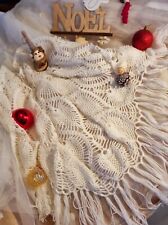 Châle crochet blanc d'occasion  Charlieu