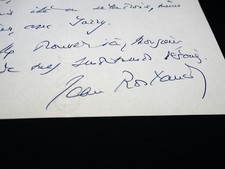 Jean rostand lettre d'occasion  France