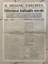 Regime fascista giornale usato  Ceriano Laghetto