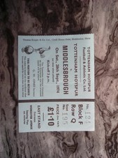 Tottenham ticket middlesbrough for sale  INGATESTONE