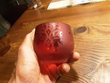 Portalumino vetro rosso usato  Poggio a Caiano