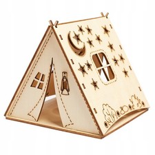 LAMPKA NOCNA NAMIOT TIPI LED BATERIE DREWNIANA na sprzedaż  PL