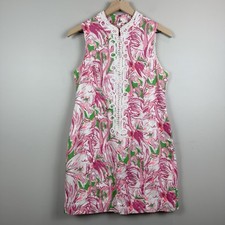 Usado, Vestido Lilly Pulitzer Alexa Shift 10 Rosa Colônia Flamingo Zíper Duplo Resort Prep comprar usado  Enviando para Brazil