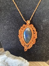 Collana macrame pietra usato Collana macrame pietra usato  Novara