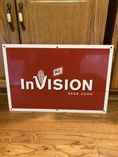 Placa de metal dupla face FS Invision Seed milho e soja 24x16 comprar usado  Enviando para Brazil