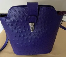 Purple ostrich shoulder for sale  BOURNEMOUTH