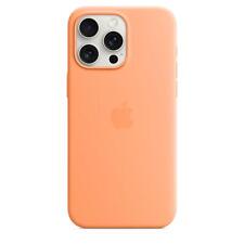 Capa/Capa de Silicone Genuína/Oficial Apple iPhone 15 Pro Max - Sorbet Laranja comprar usado  Enviando para Brazil