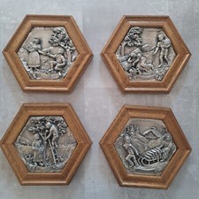 Zinn wandbilder relief gebraucht kaufen  Mudenbach, Niederwambach