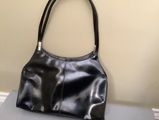 Black leather handbag for sale  NORWICH