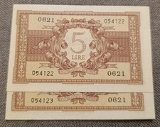 Lotto banconote italiane usato  Roma