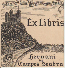 Ex-Libris HERNANI DE CAMPOS SEABRA "ce qu'on dit de soi est toujours poésie" comprar usado  Enviando para Brazil