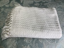 Cream cotton tasseled for sale  HUDDERSFIELD