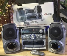 Sistema de música para el hogar GPX S7020 reproductor de disco compacto estéreo casete vintage segunda mano  Embacar hacia Mexico