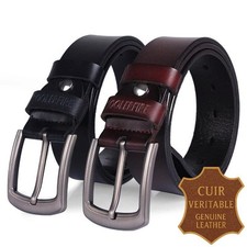 Ceinture cuir véritable d'occasion  France