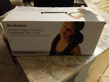 Massageador de pescoço e costas Brookstone Shiatsu com calor na caixa frete grátis comprar usado  Enviando para Brazil