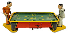 VINTAGE RANGER - BILLIARD TABLE DOUBLE POOL PLAYERS TIN TOY WINDUP WORKS comprar usado  Enviando para Brazil