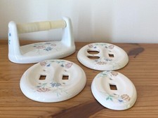 Capa de prato de cerâmica Pfaltzgraff floral grés oval vintage - Selecione a sua comprar usado  Enviando para Brazil