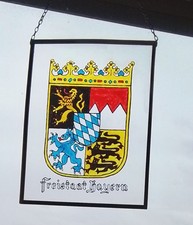 Bayern wappen hinterglasmalere gebraucht kaufen  Königsbrunn
