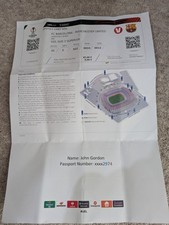 Ticket barcelona manchester for sale  PENARTH