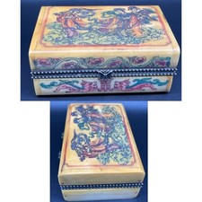 lindo cofre decorado antigo de mamífero japonês esculpido com gueixas, usado comprar usado  Enviando para Brazil