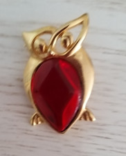 Broche chouette dore d'occasion  Cagnes-sur-Mer