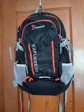 Usado, Mochila Mardingtop Explore 30 litros acampamento/viagem/caminhada cinza/laranja capa de chuva comprar usado  Enviando para Brazil