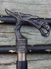 Canne poignée dragon d'occasion  Expédié en France